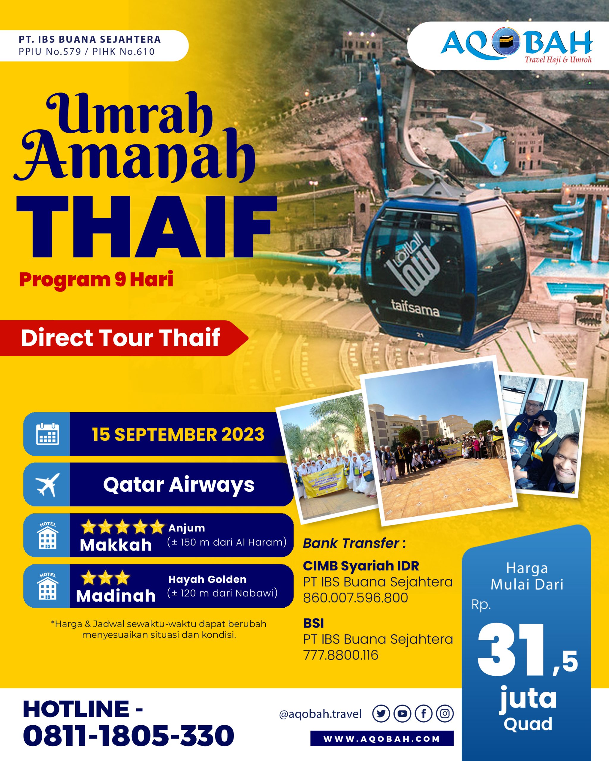UMRAH AMANAH THAIF 15 SEPTEMBER 2023